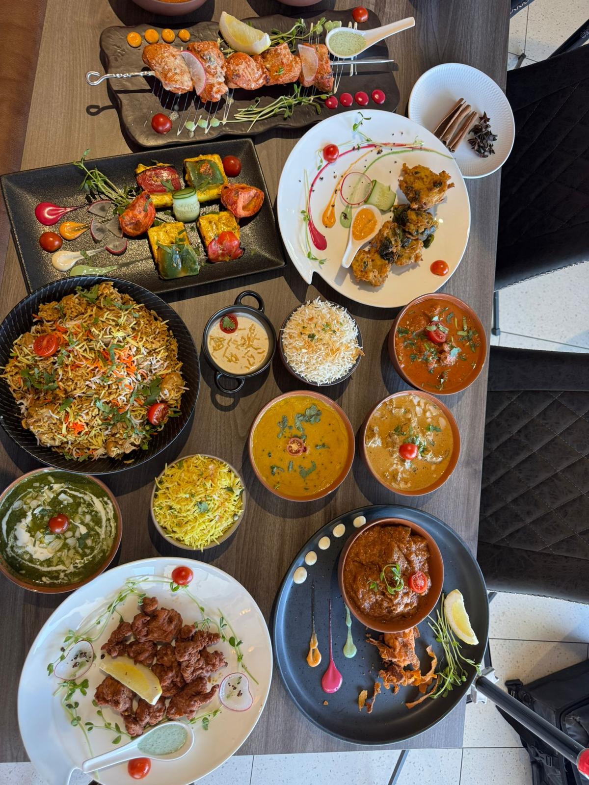 Chef's feast — biryani, curries and tandoor selection