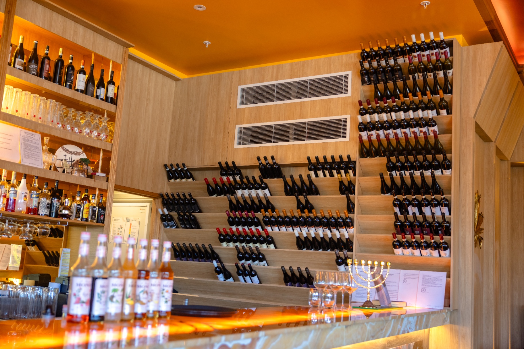 Curated wine wall
