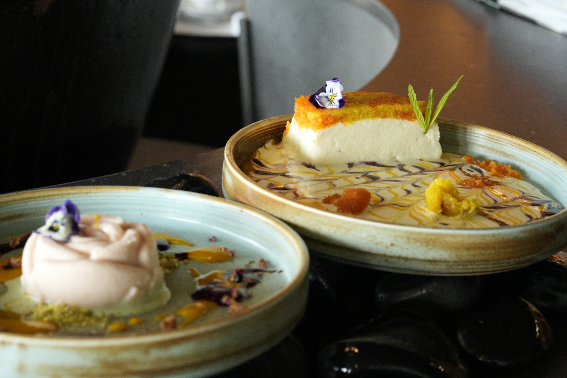 Chef's dessert duo with kulfi and rose kheer